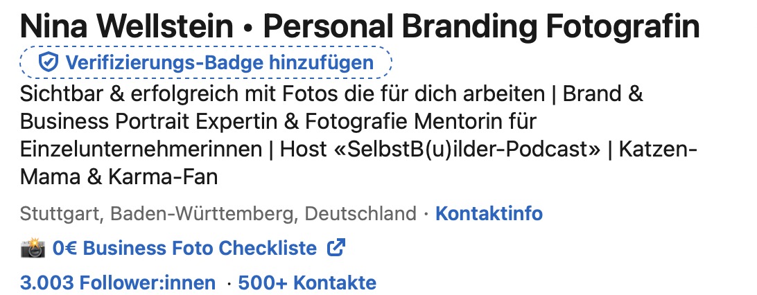 Branding Fotografin Nina Wellstein